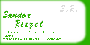 sandor ritzel business card